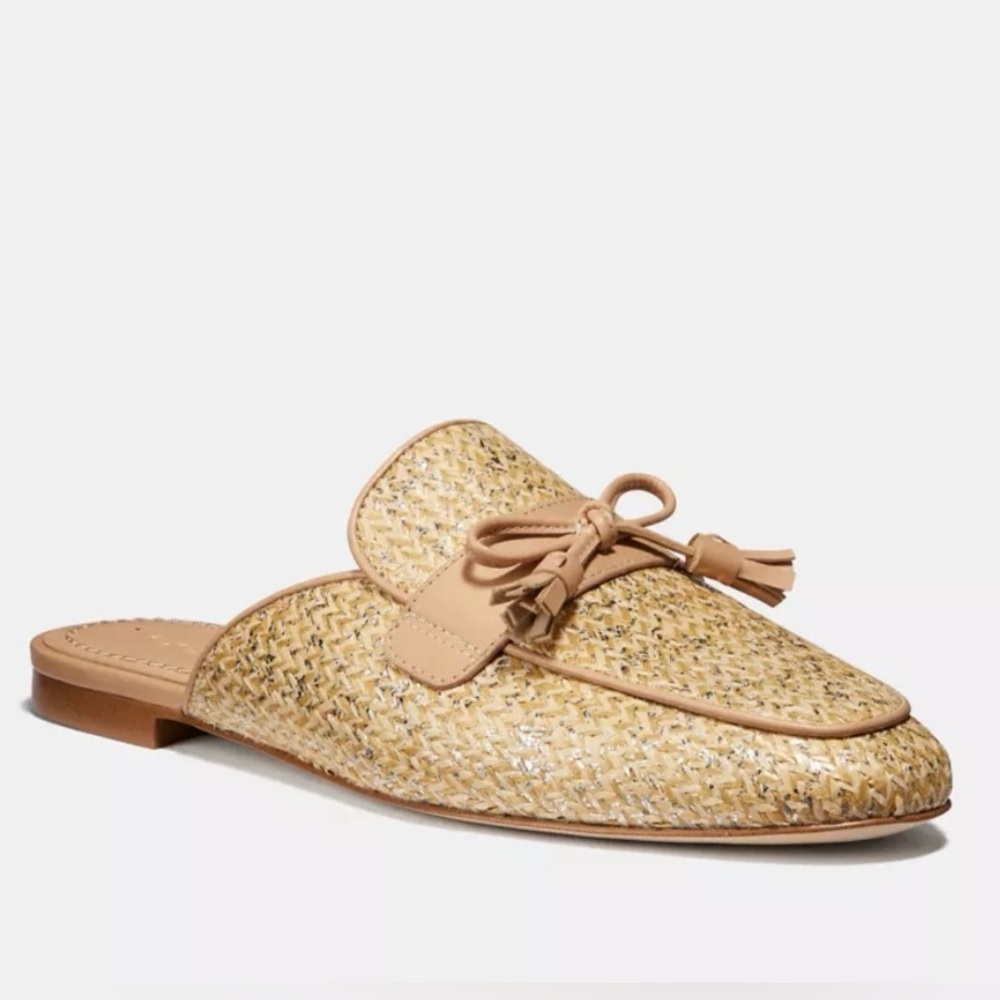 Coach Stassi Rafia Slides Mules - Picture 5 of 12
